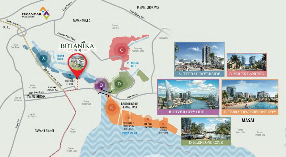 Botanika-Tebrau-Coast-waterfront-city-map-Iskandar-New-Launch