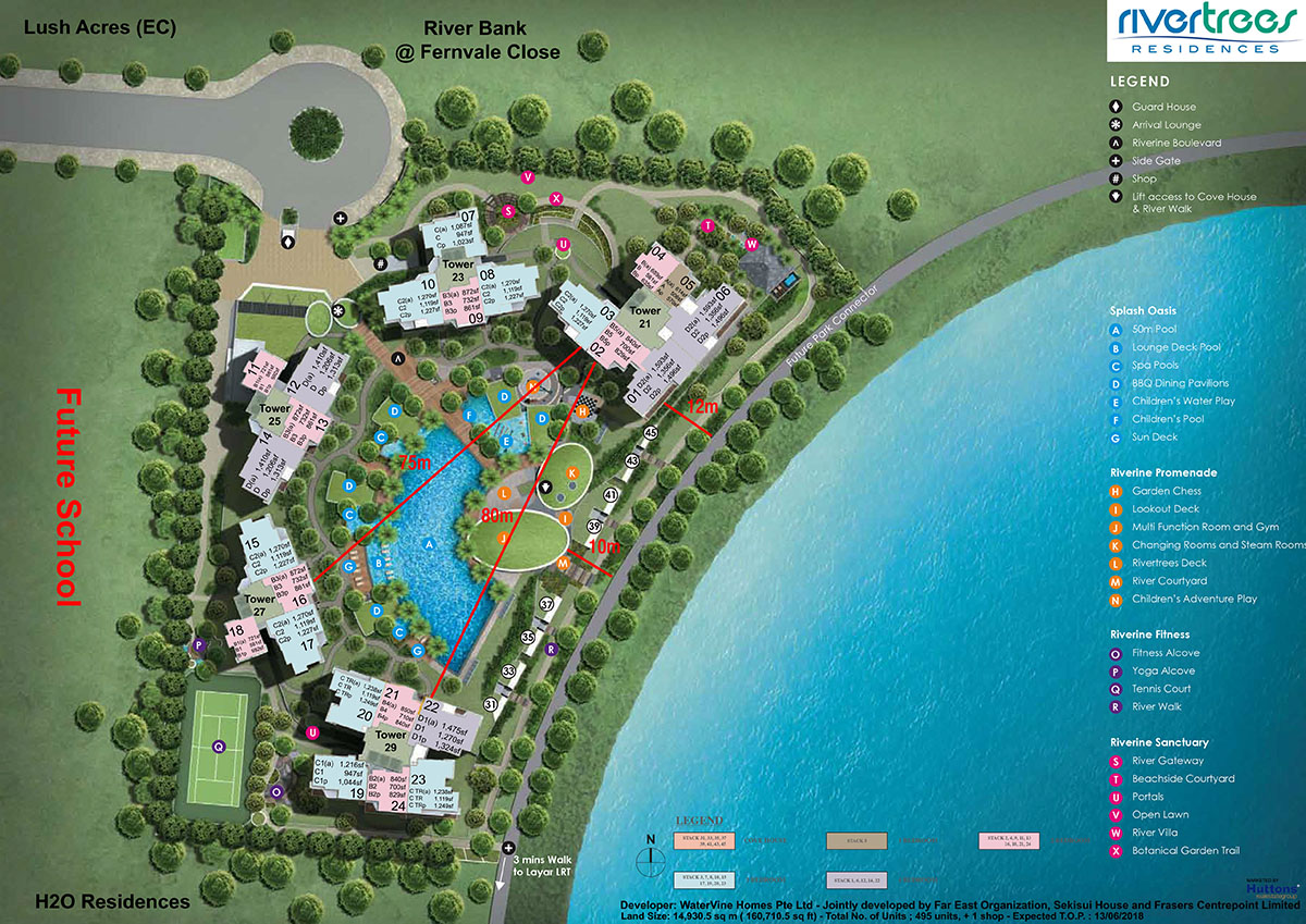 Rivertrees Residences Site Map