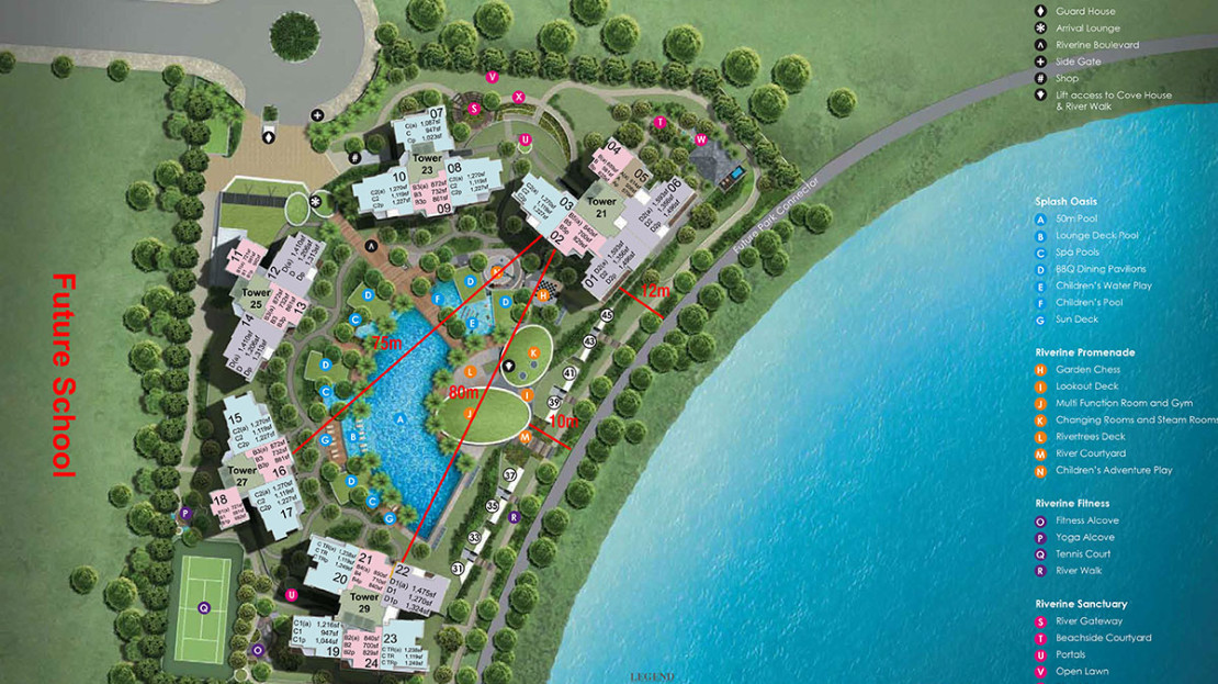 Rivertrees Residences Site Map